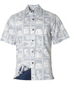 Pineapple Shack Button Up Dress Shirt Navy Two Palms