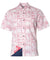 Pineapple Shack Button Up Dress Shirt Red Two Palms