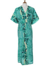 Ilima Flower Lei Caftan Hawaiian Dress Green Fits S to 4XL (2-26) Royal Creations