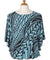 Caftan Poncho Tunic Blouse Tribal ilima Green Mae Young Designs