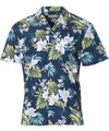 Cattleya Dream Aloha Shirt Blue Paradise Found