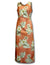 Cocktail Maxi Hawaiian Dress Lanai Peach Pacific Legends