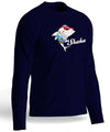 Cool Shark Long Sleeves Tee T-Shirt Navy Shaka Time Hawaii