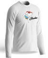 Cool Shark Long Sleeves Tee T-Shirt White Shaka Time Hawaii