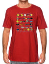 Fishes of Hawaii Island T-Shirt Red RJC