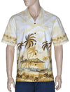 Diamond Head Hawaii Border Design Shirt | Yellow