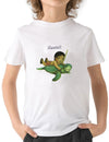 Diver Boy Honu Rider T-shirt for Kids White