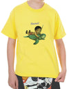 Diver Boy Honu Rider T-shirt for Kids Yellow Shaka Time Hawaii