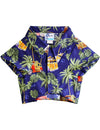 Dogs Hawaiian Shirt Woody Island Ride Navy RJC