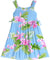 Dream Orchids Girls Dress with Side Ties Blue RJC