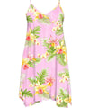 Dream Orchids Short Dress with Scarf Hem Pink RJC