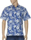 Molokai Aloha Dress Shirt Button Up Blue Two Palms