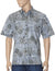 Honu Pineapples Button-Up Dress Hawaiian Shirt Charcoal Two Palms