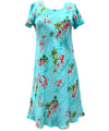 Dress with Cap Sleeves Flamingo Aqua Paradise Found