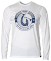 Fish Hook Dri-Fit Long Sleeves Tee White LiAloha