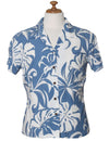 Makena Hawaiian Shirts for Women in Rayon Ocean Blue RJC