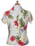 Fitted Hawaiian Blouse Haiku Aloha Cream Cream Two Palms