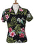 Rayon Hawaiian Shirt for Women Nalani Design Black RJC