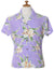 Fitted Women's Hawaiian Shirt Malana Orchids Lilac Lilac Two Palms