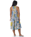 Watercolors Plumeria Sleeveless Float Dress