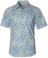 Fresh Pineapples Resort Shirt Light-Blue Mae Young Designs