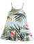 Girls Sundress with Ruffle Hem Nalani Aqua RJC