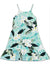 Girls Sundress with Ruffle Hem Plumeria Maile Sage RJC