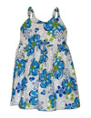 Girls Hawaiian Sundress Pualoalo Blue Pacific Legend