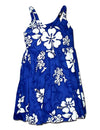 Girl's Hawaiian Sundress Tropical Hibiscus Blue Pacific Legends