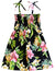 Girls Smock Hawaiian Dress Hibiscus Pineapples Valley Black RJC