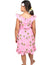 Girls Spanish Dress Palm Trees Pink