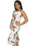 Haiku Aloha Midi Length Hawaiian Dress Sleeveless Cream Two Palms