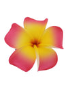 Large Plumeria Flower Hair Clip Pink Yellow