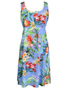 Hawaiian Dress Akana Adjustable Empire Waist Blue S RJC