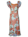 Hawaiian Long Muumuu Peach Dress Lanai | Peach