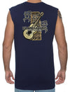 Hawaiian Muscle Tee Ukulele Warriors Navy Shaka Time Hawaii