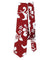 Necktie Hawaiian Design Island Hibiscus Red Red