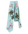 Flamingo Ohana Necktie Hawaiian Design Teal