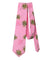 Necktie Hawaiian Design Pink with Palm Trees Pink