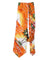 Necktie Hawaiian Design Sunrise Orange Orange