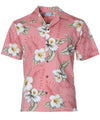 Hawaii Shirt Hibiscus Trend Design Coral Two Palms