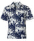 Monstera Orchids Shirt Navy Two Palms