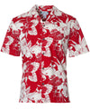 Monstera Orchids Shirt Red Two Palms