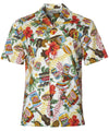 Hawaiian Shirt ABC White Royal Creations