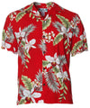 Hawaiian Shirt Hanapepe Red Two Palms