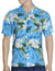 Hawaiian Shirt Plumeria Maile Sky Blue