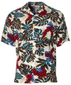 Hawaiian Shirt Rayon Red Ginger - ShakaTime