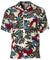 Hawaiian Shirt Rayon Red Ginger Cream Hilo Hattie