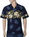 Hawaiian Shirt Spring Aloha Navy KY