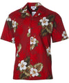 Ka Pua Aloha Shirt Red Pacific Legend